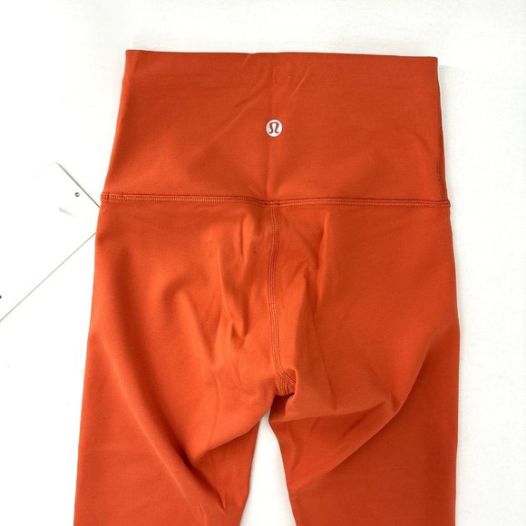 LULULEMON Wunder Train HR Tight 25” Orange Leggings High Waisted Size 2 NWT‎ $98 - Picture 8 of 9